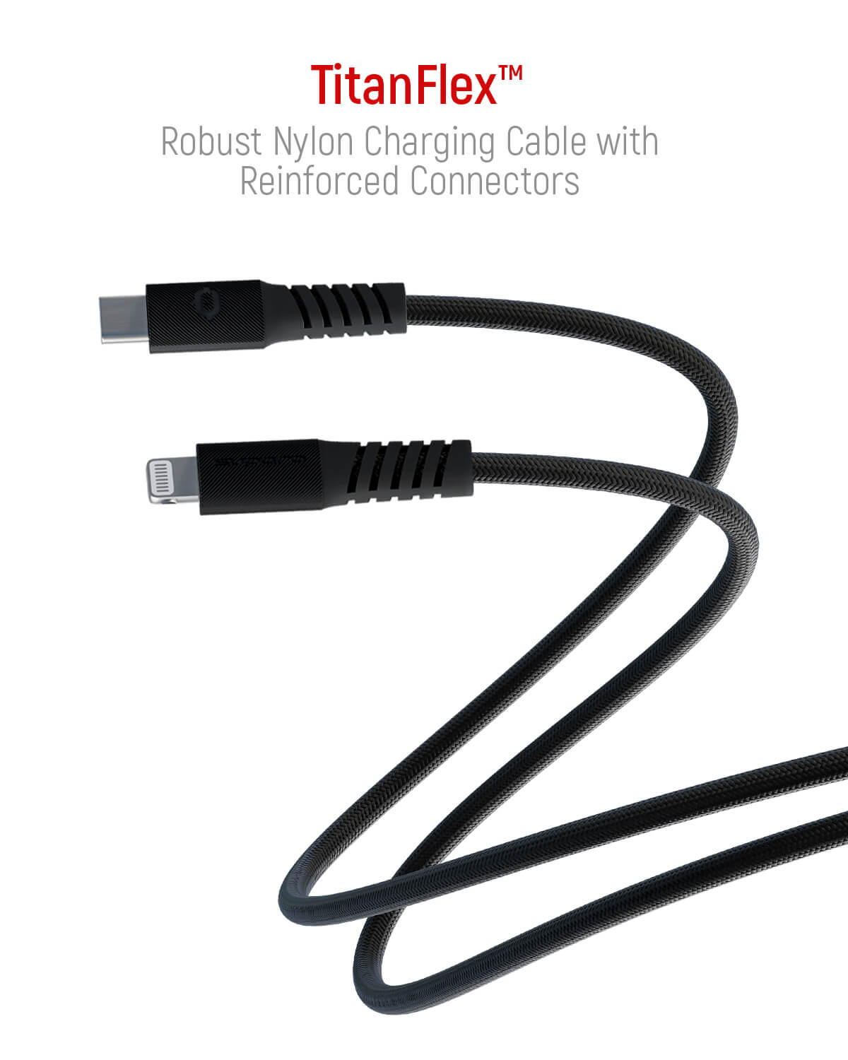 Suparo MFi Type C to Lightning Cable-PD 60W, Nylon Braided