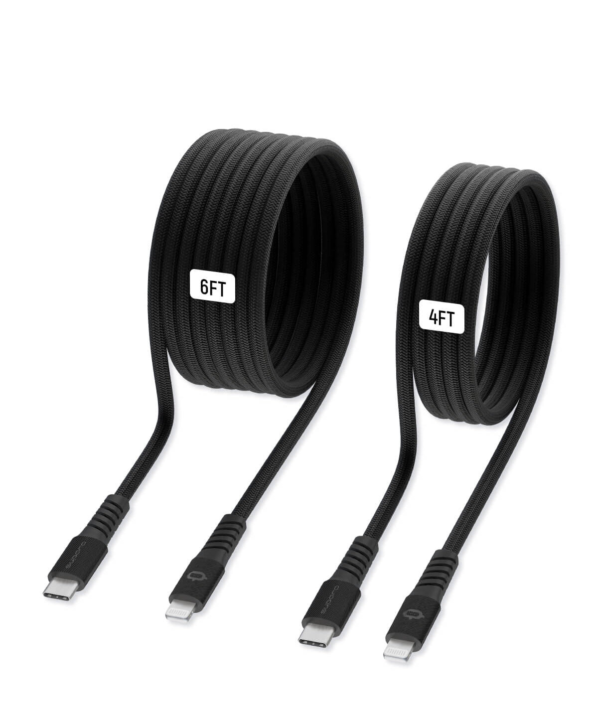 Suparo MFi Type C to Lightning Cable PD 60W, Nylon braided, 2M, Black