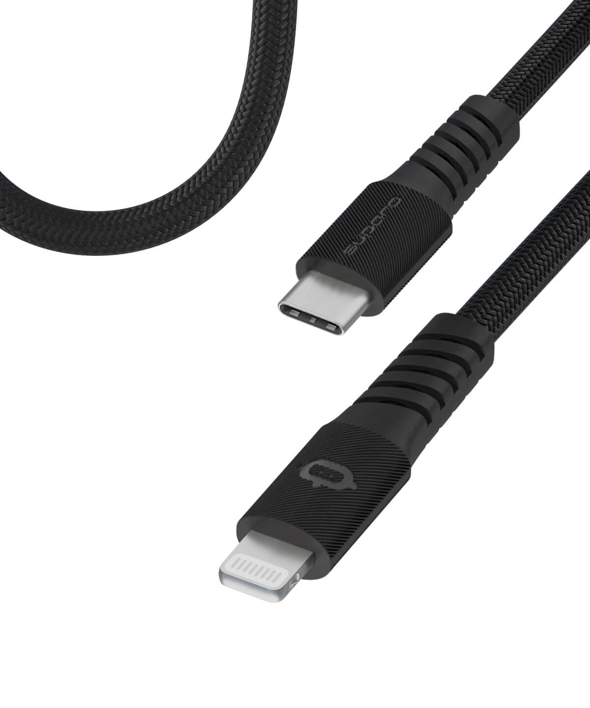 Suparo MFi Type C to Lightning cable-PD 60W, Nylon braided, 1.2M, Black