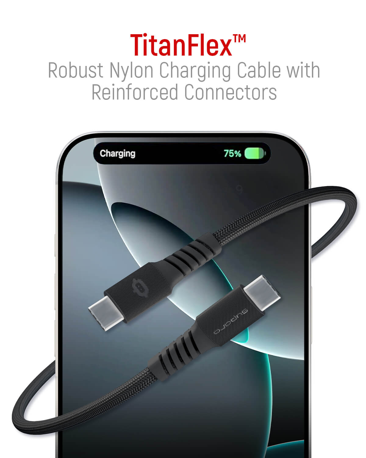 Suparo Type C to Type C-PD 100W, Nylon Braided Charging Cable