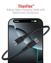 Suparo Type C to Type C-PD 100W, Nylon Braided Charging Cable