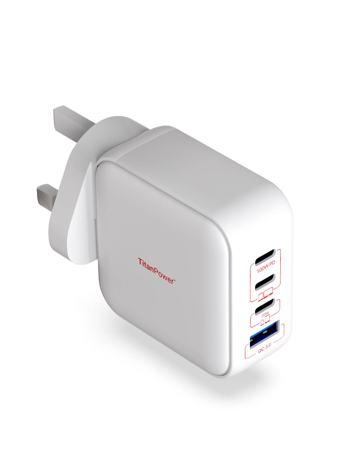 Suparo 100W GAN Triple USB-C & USB-A Charger