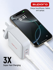 Suparo 140W GAN Triple USB-C Wall Charger