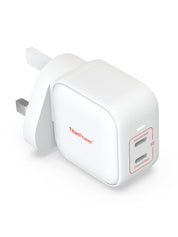 Suparo 45W GAN Dual USB-C Wall Charger (White)